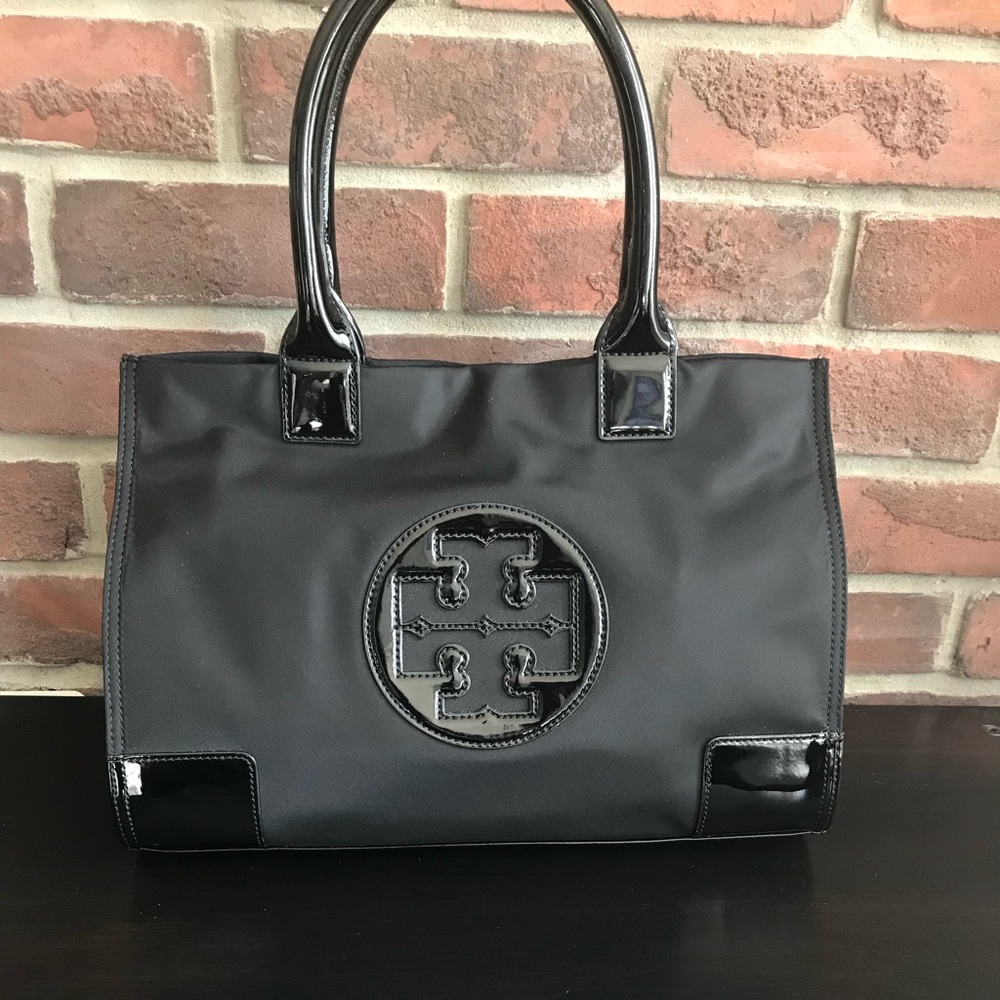 Tori Burch Ella Mini Black Tote